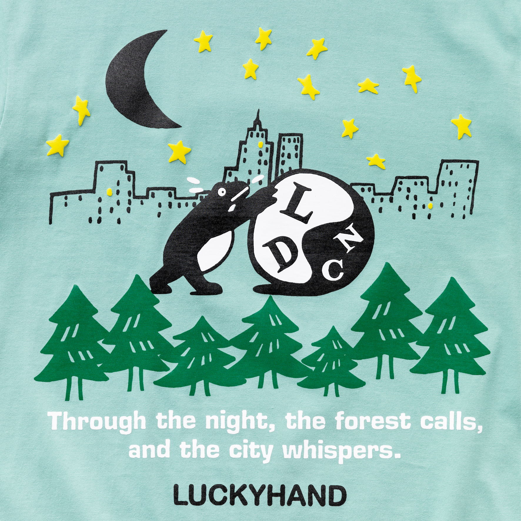 LNDC X LUCKYHAND FOREST FROG GROOVE TEE