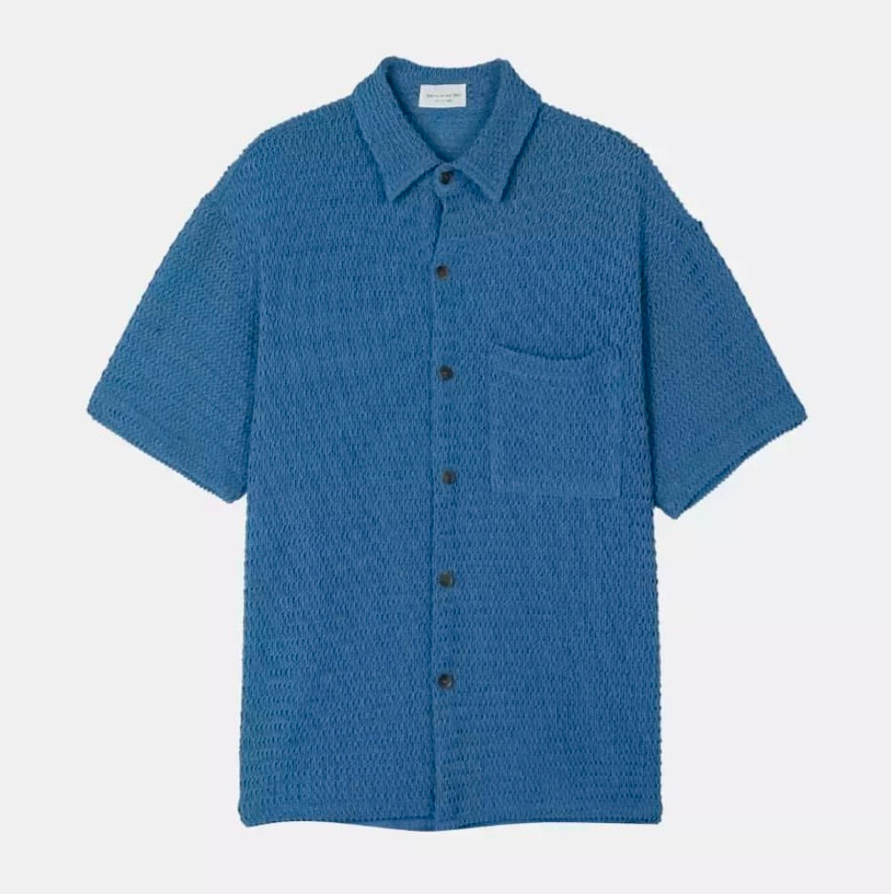 Knit Collar Shirt
