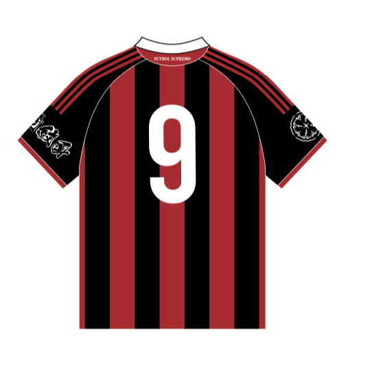 SUPREMO FOOTBALL JERSEY - MILAN RED/BLK