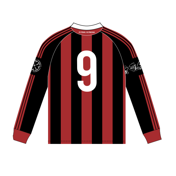 SUPREMO FOOTBALL JERSEY - MILAN RED/BLK