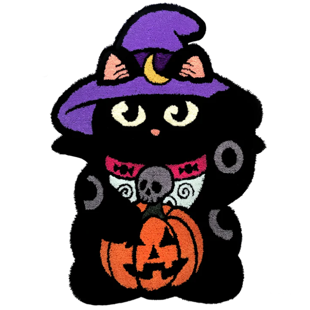 Spooky Cat Rug Purple (Comes with Spooky Cat Head Rug)