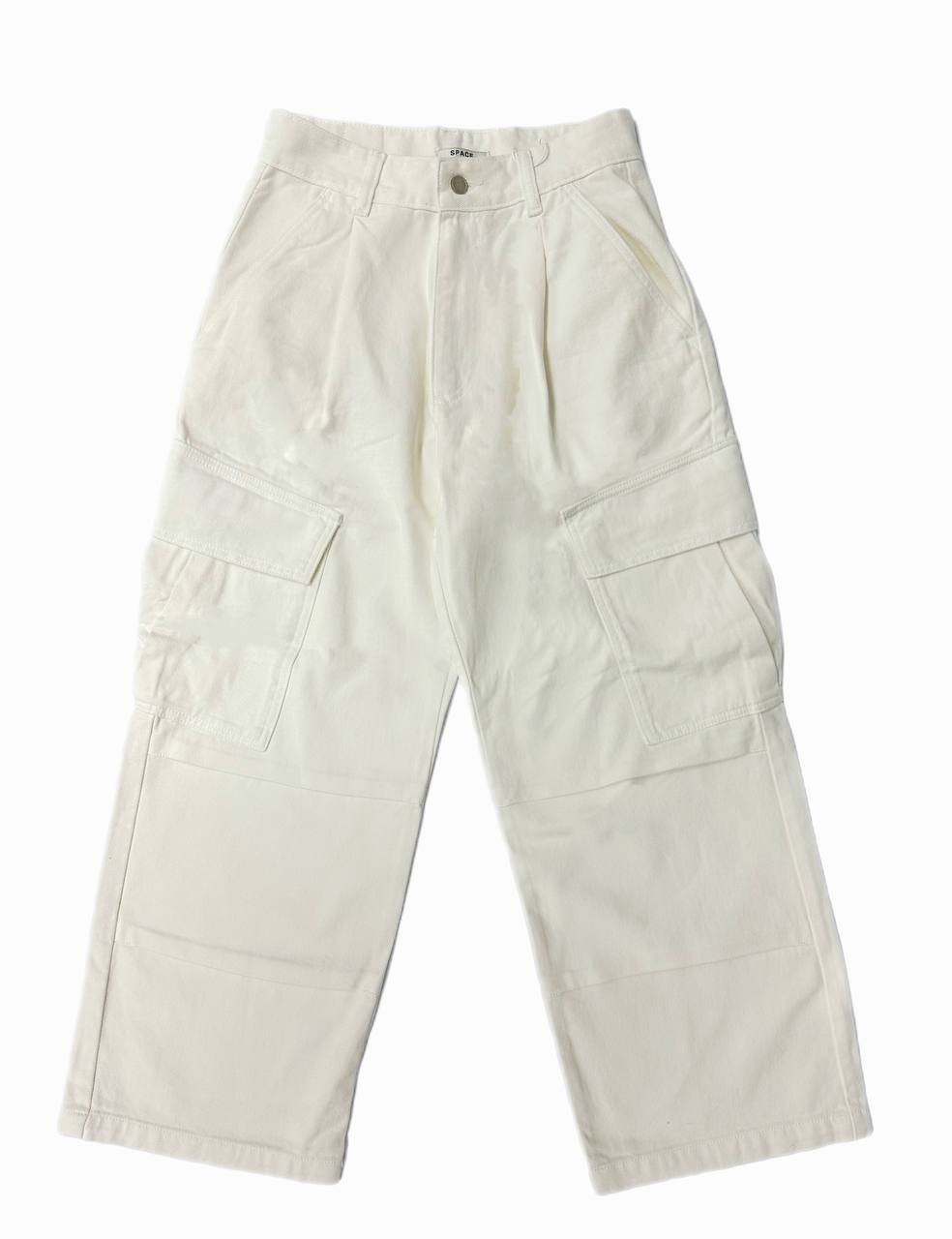 Space White Heavy Weight Cargo Pants – ZHA HUO DIAN PTE. LTD.